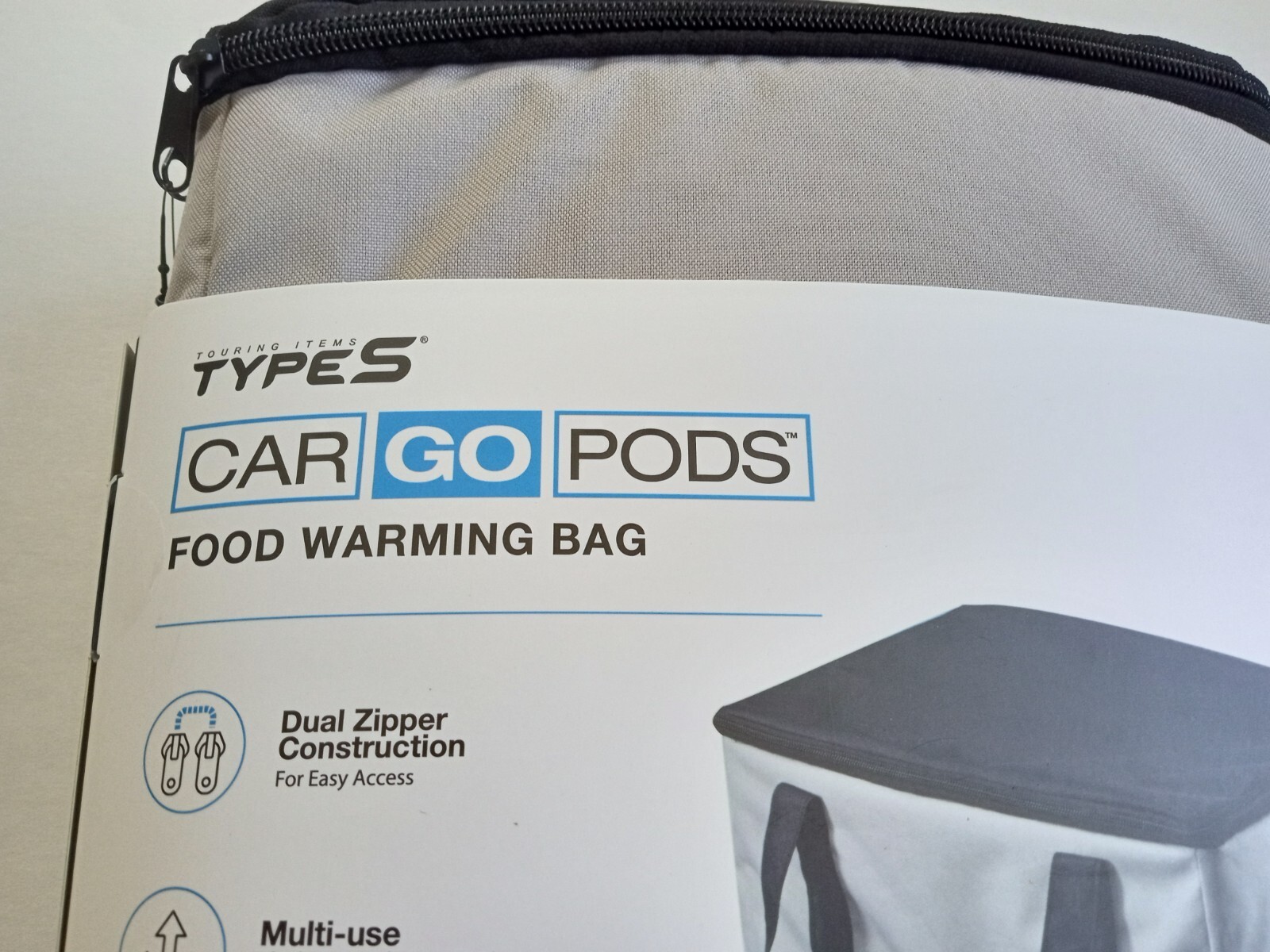 Type S Car Go Pods USB Travel Portable Foldable Food Warming Bag Doordash