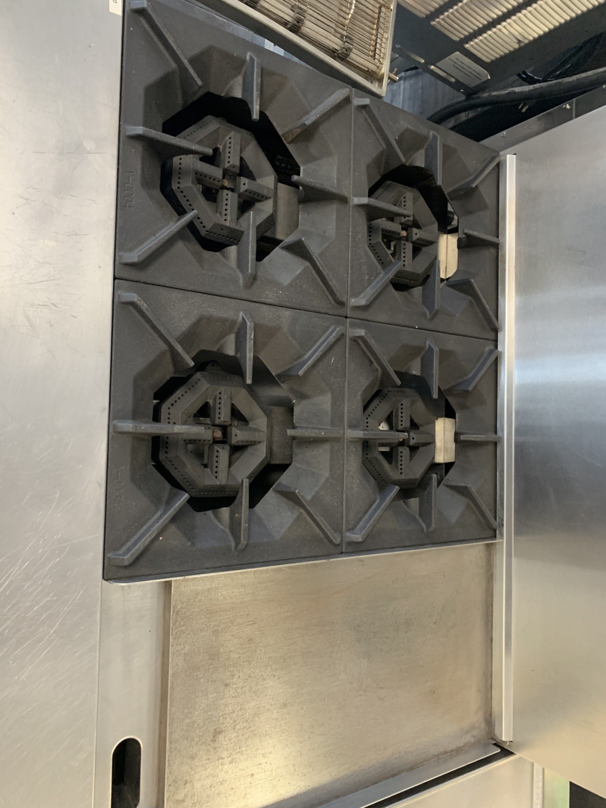 Cool Rite 36″ Range 12″ Griddle 4 Burner Combo Standard Oven NG On Wheels