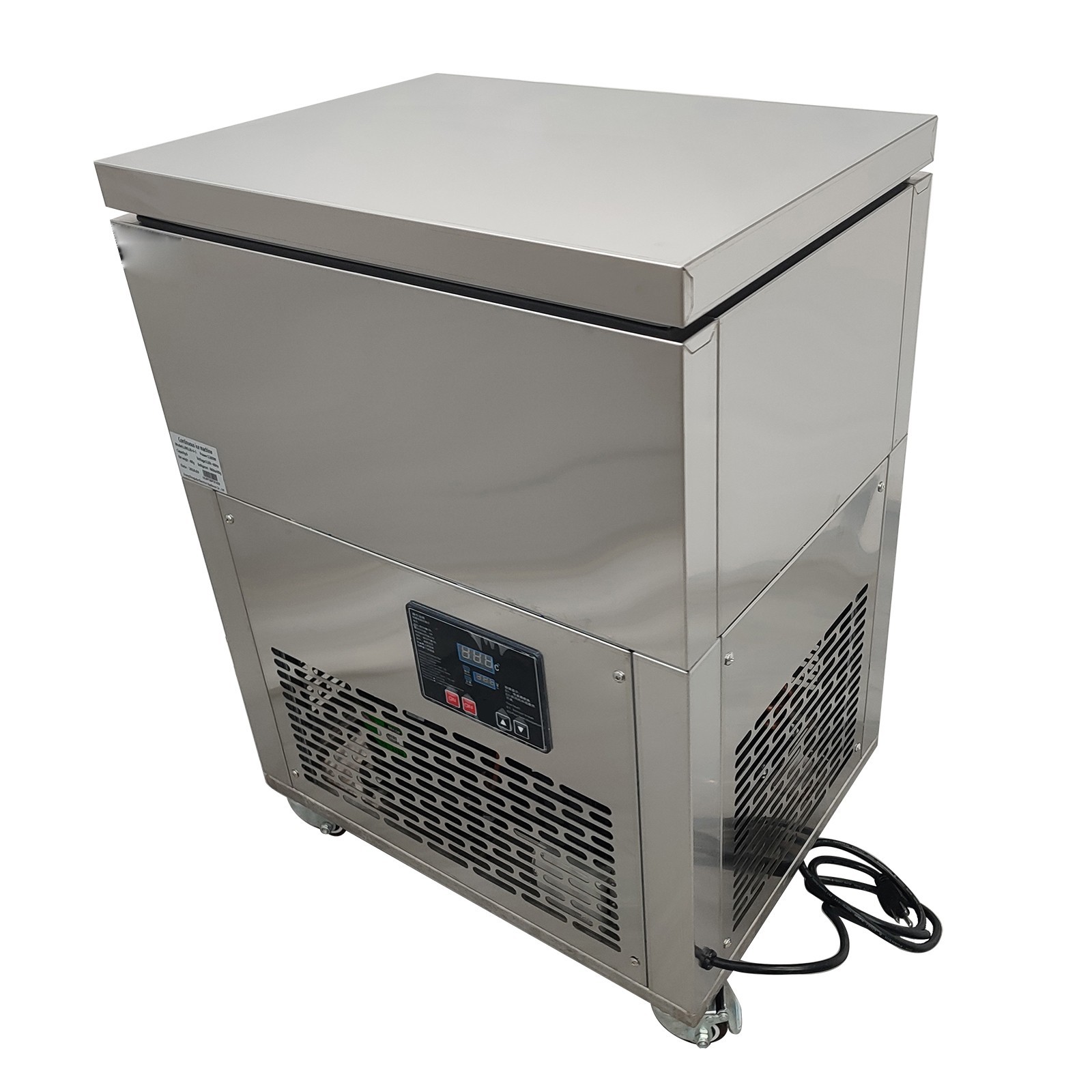 6 Buckets Snow Ice Making Machine Automatic Cylindrical Air Cooling Commercial