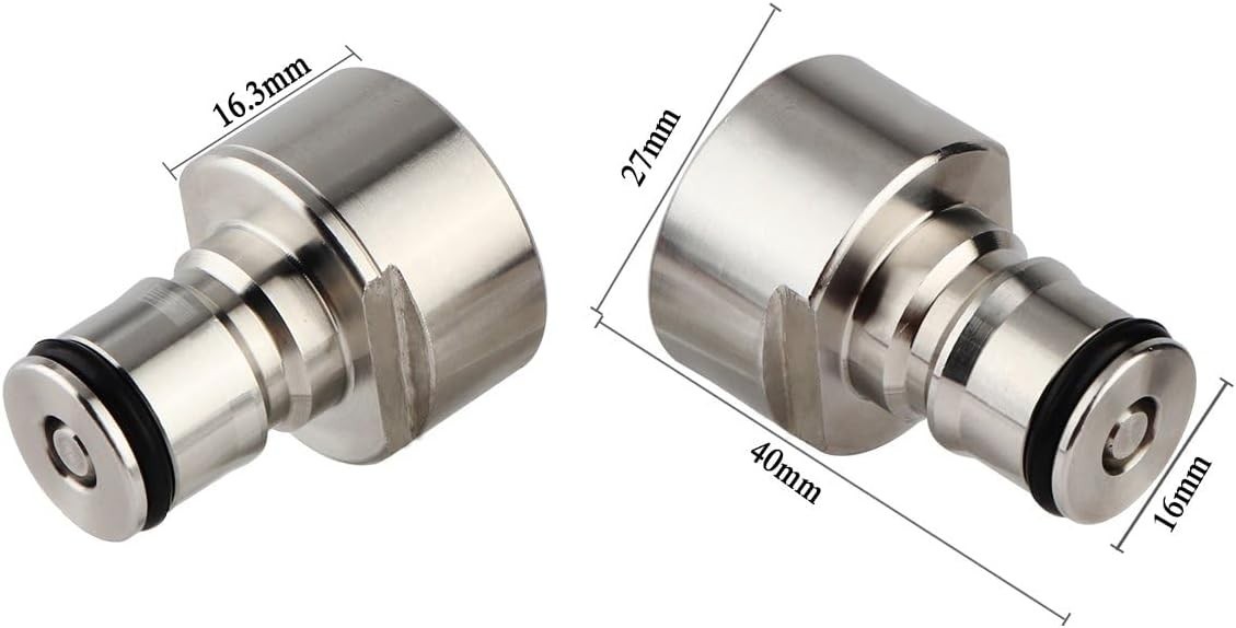 Food Safe Stainless Steel Keg Coupler Adapter Kit – Secure & Easy Conversion