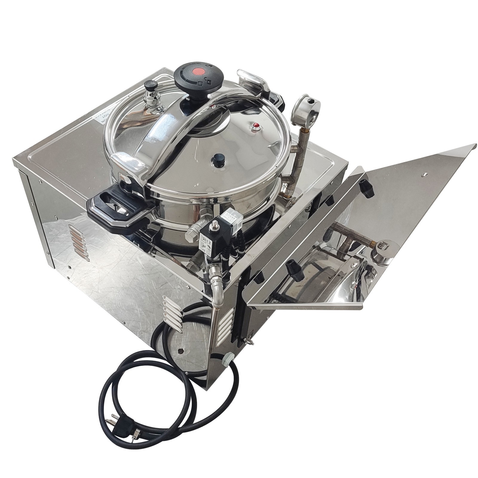 PreAsion® 22L Commercial CNC Pressure Fryer 220V Fried Chicken Stove Deep Fryer