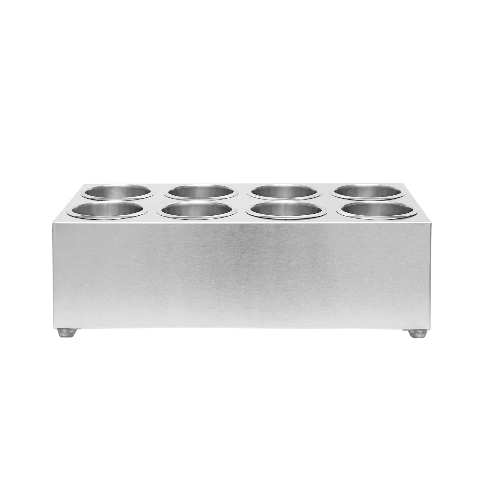 8 Hole Stainless Steel Flatware Holder Commercial Silverware Storage Organizer