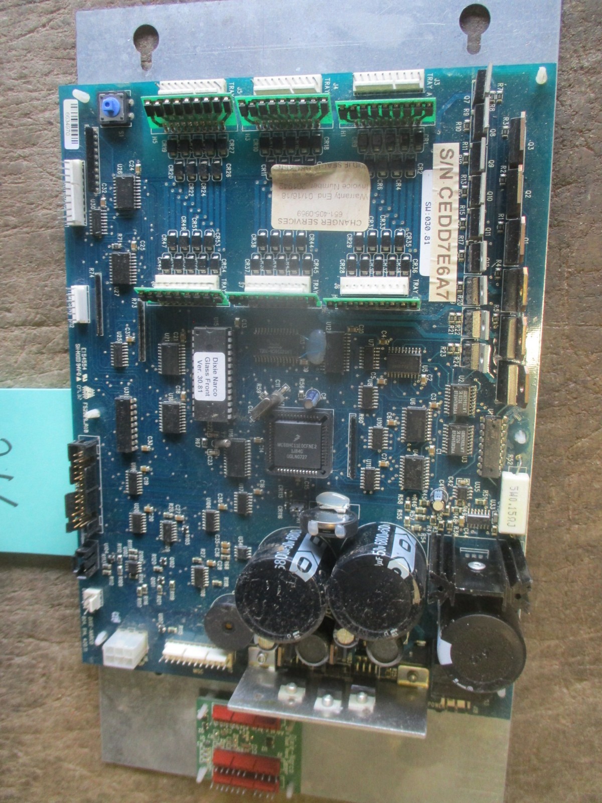 Used GFV Control Board for Dixie-Narco DN5591 Glass Front Soda Machine