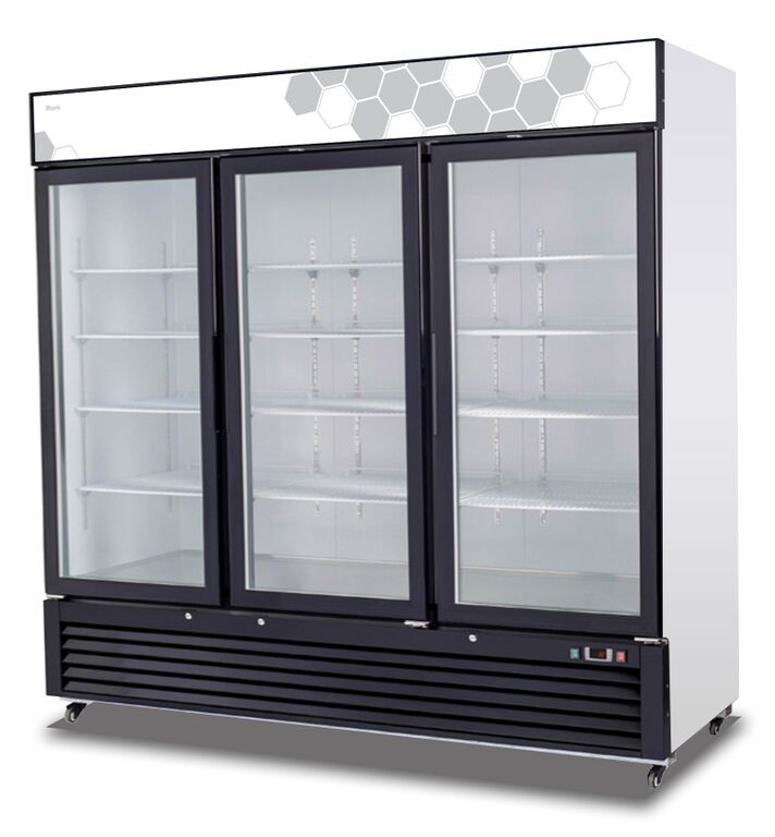 PEAK P-72FM-HC Commercial Three Glass Door Freezer Merchandiser