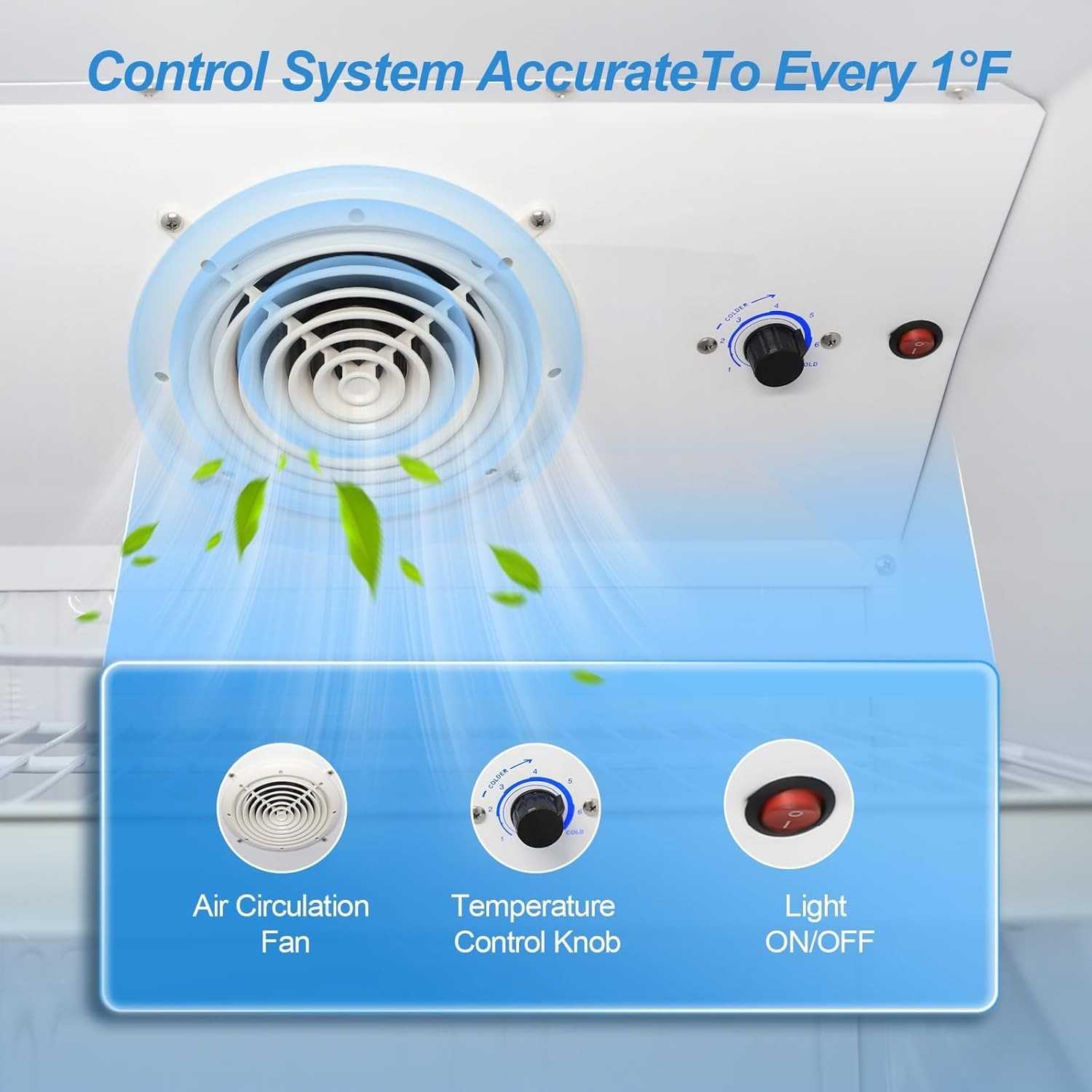 Fast Cooling 360L Commercial Beverage Refrigeration – Sleek White Glass Design