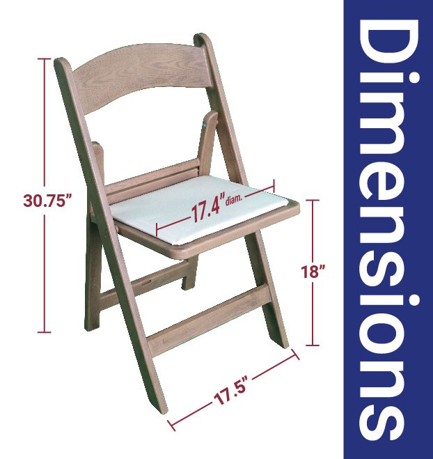 Padded Folding Chairs 4 Pack Natural Wood Resin Comfy Event Chair Indoor Outdoor