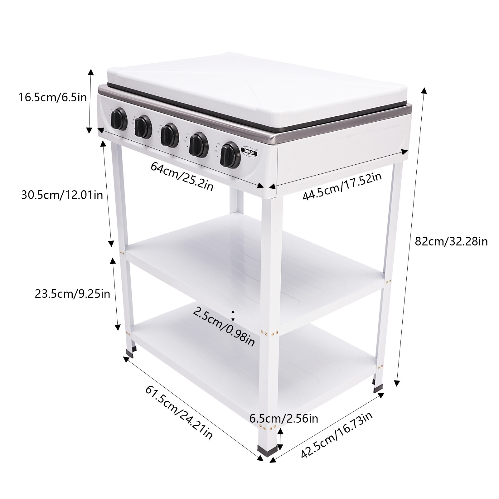 5 Burners Portable Natural Gas Stove Propane Burner For Rv Outdoor Cooking