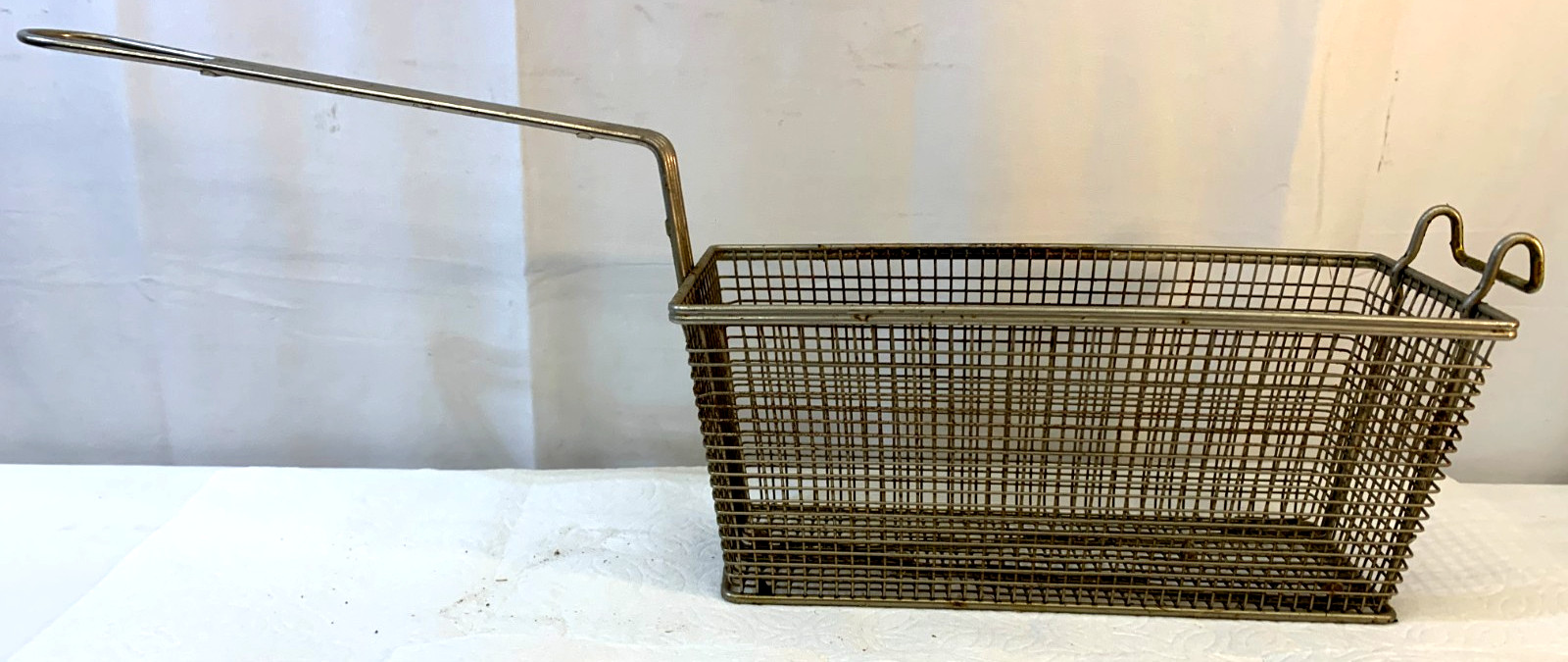 Lot of Four (4) Deep Fryer Basket with Hang Loop & Handle ~Commercial Restaurant