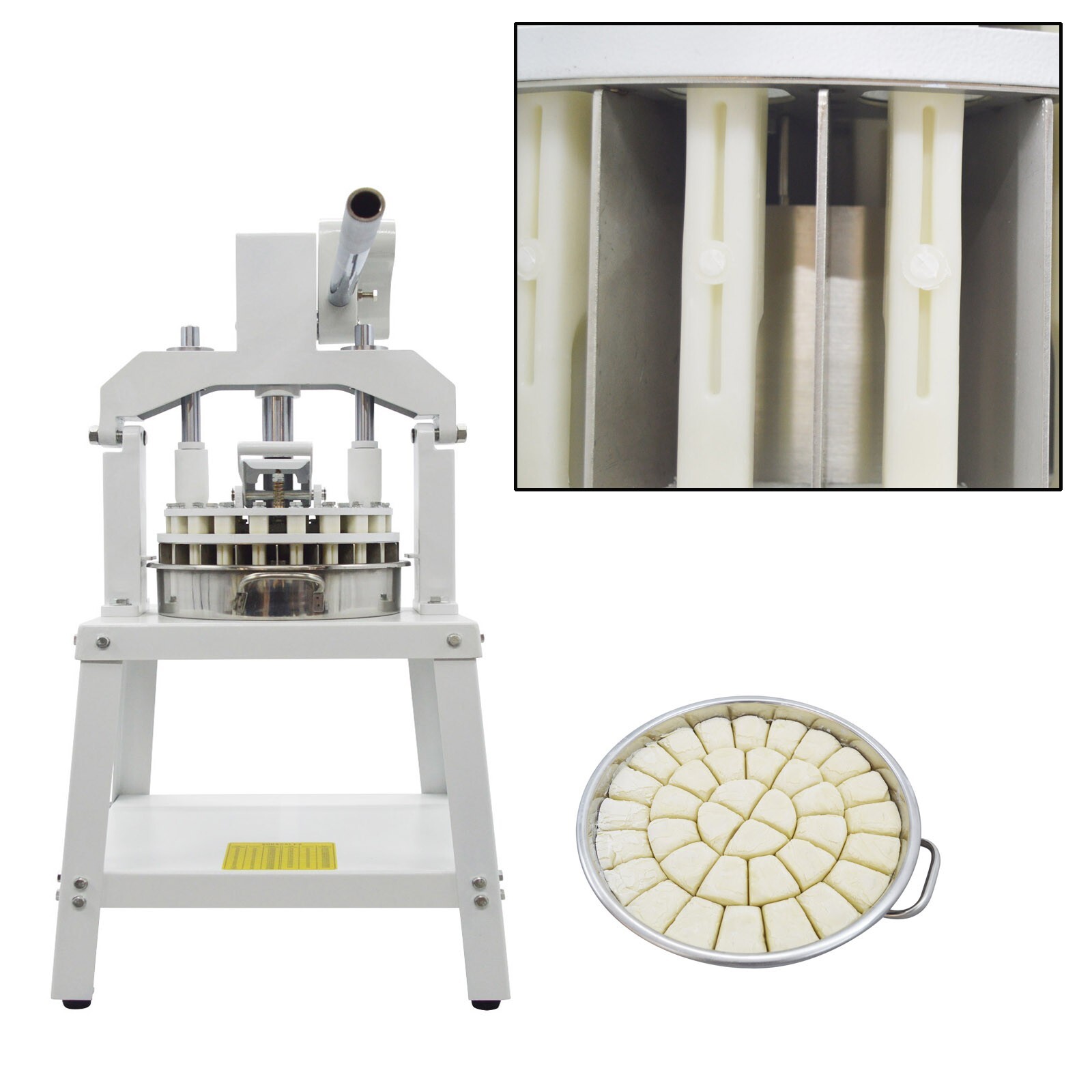 36PCS Commercial Hand Press Dough Divider Cutter (30g-160g) Bread Baking