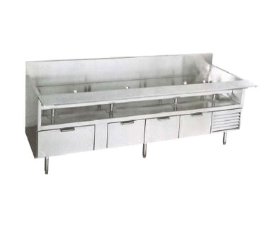 La Rosa Refrigeration L-74114-26 114″ 4 Drawers Refrigerated Chef Base, Marin…