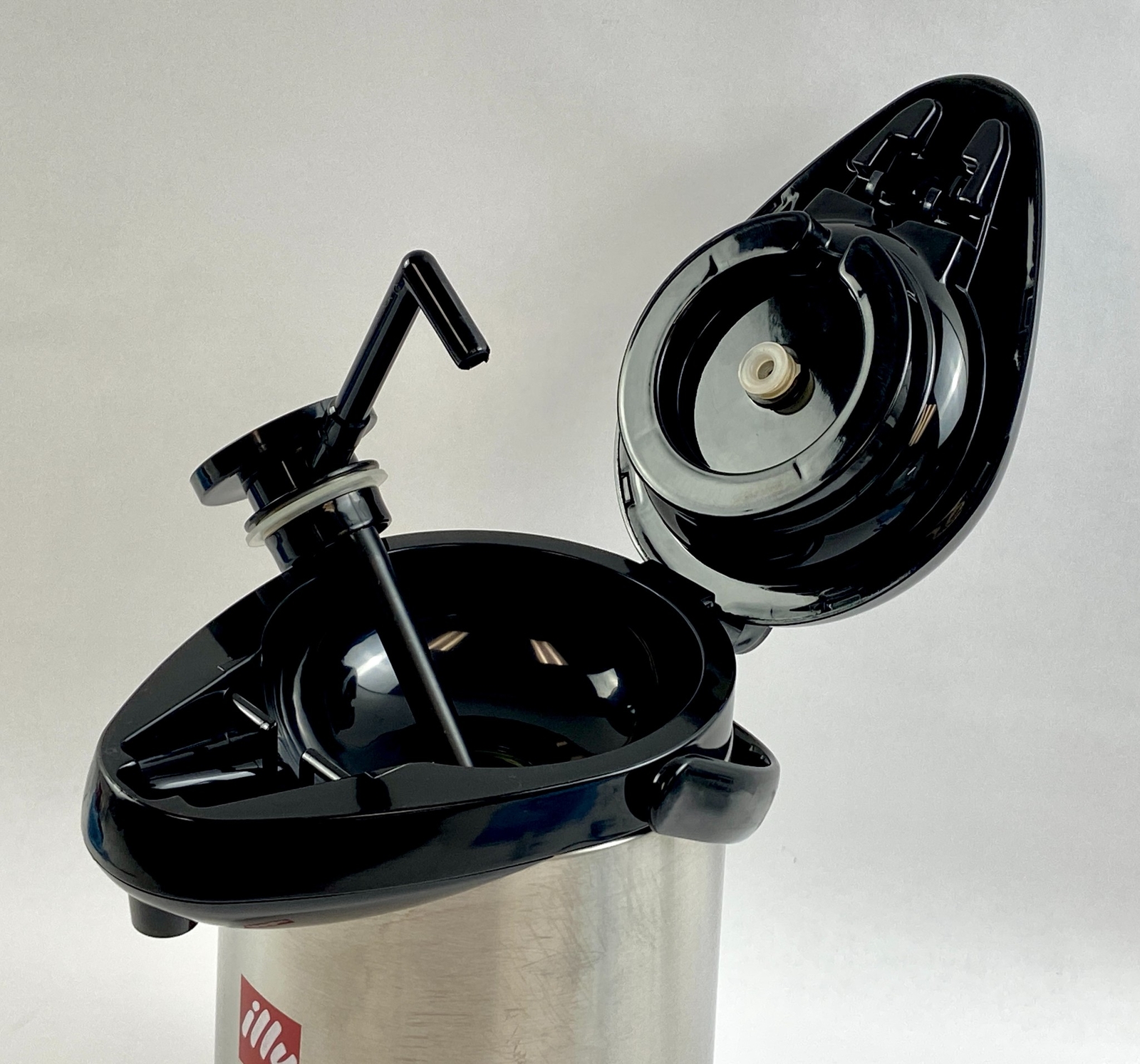 Illy Airpot Warmer Pump Top Dispenser Insulated Stainless Steel 2.2L