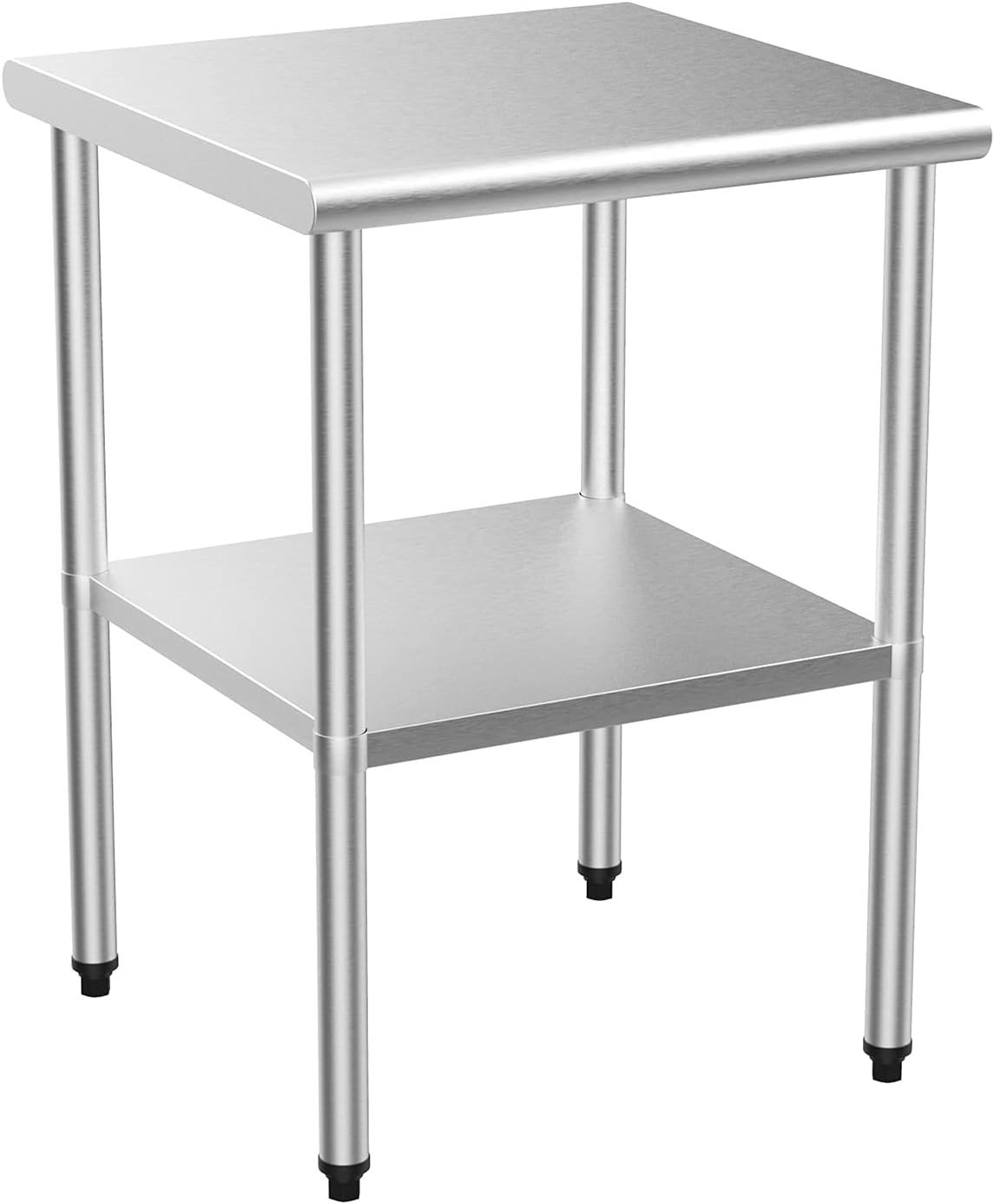 24» x 24» Stainless Steel Table for Prep & Work with UnderShelf for Kitchen