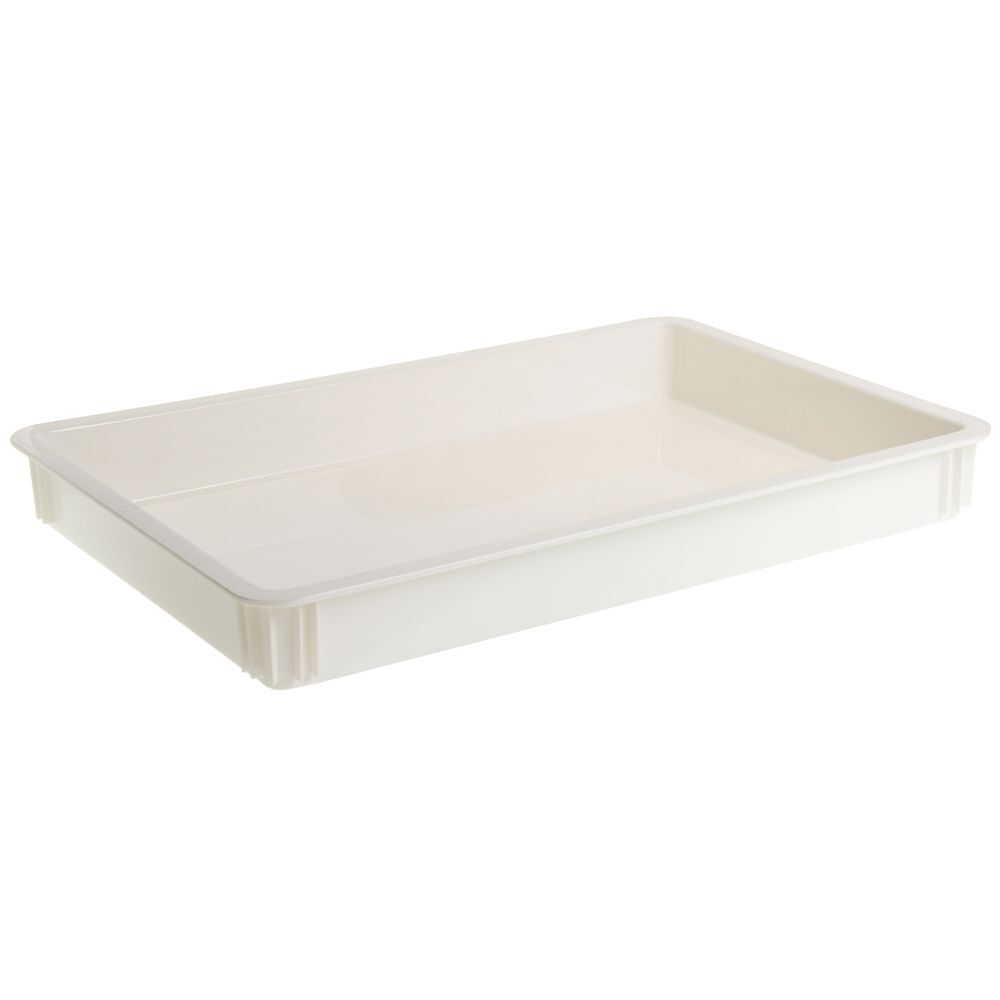 Cambro White Plastic Pizza Dough Box – 26″L x 18″W x 3″D