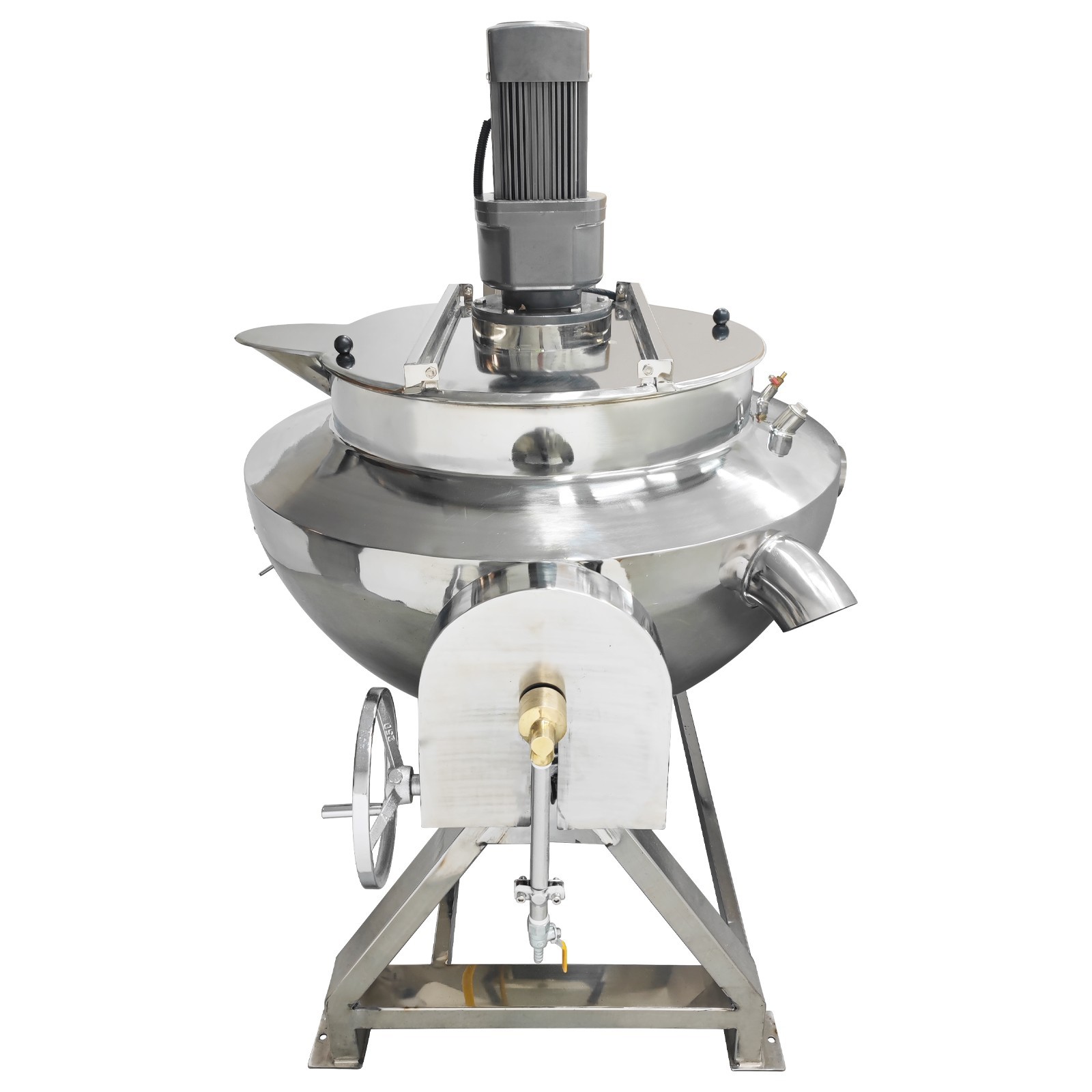 LPG Gas Jacketed Kettle 100L 26.4Gallon 220V Tilting Stirring Heating Pot