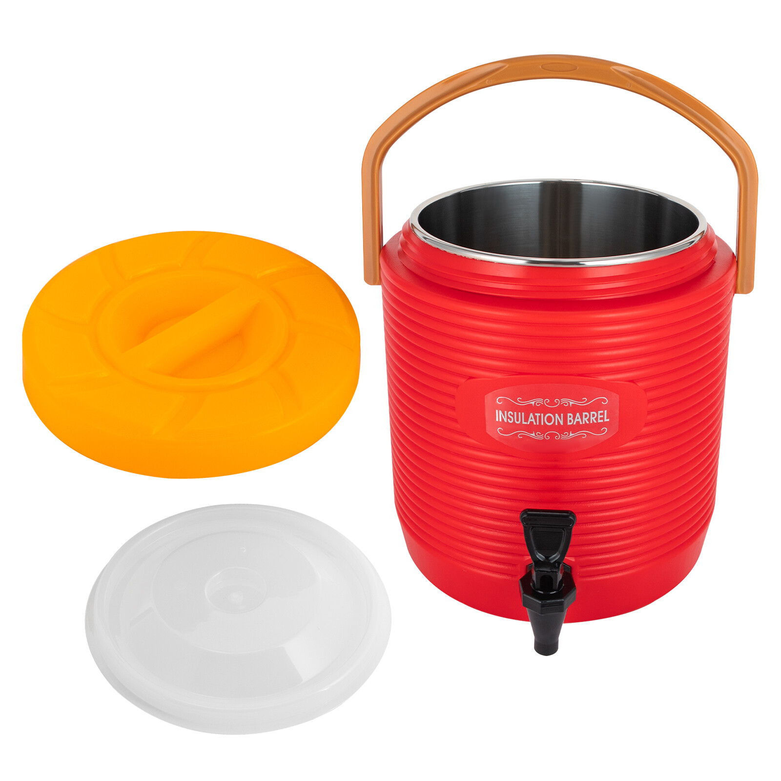Stainless steel 13L Insulated Barrel Beverage Dispenser Water Milk Tea Coffee US