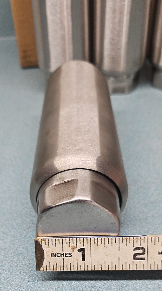 Stainless Steel Adjustable Equipment Legs 6″-8″ Satin Finish 3/4″-10 stud (4)