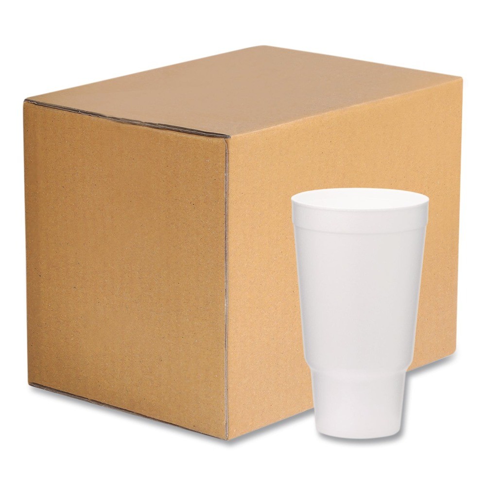 WinCup 221983 32 oz Foam Drink Cups – White (400/Carton) New