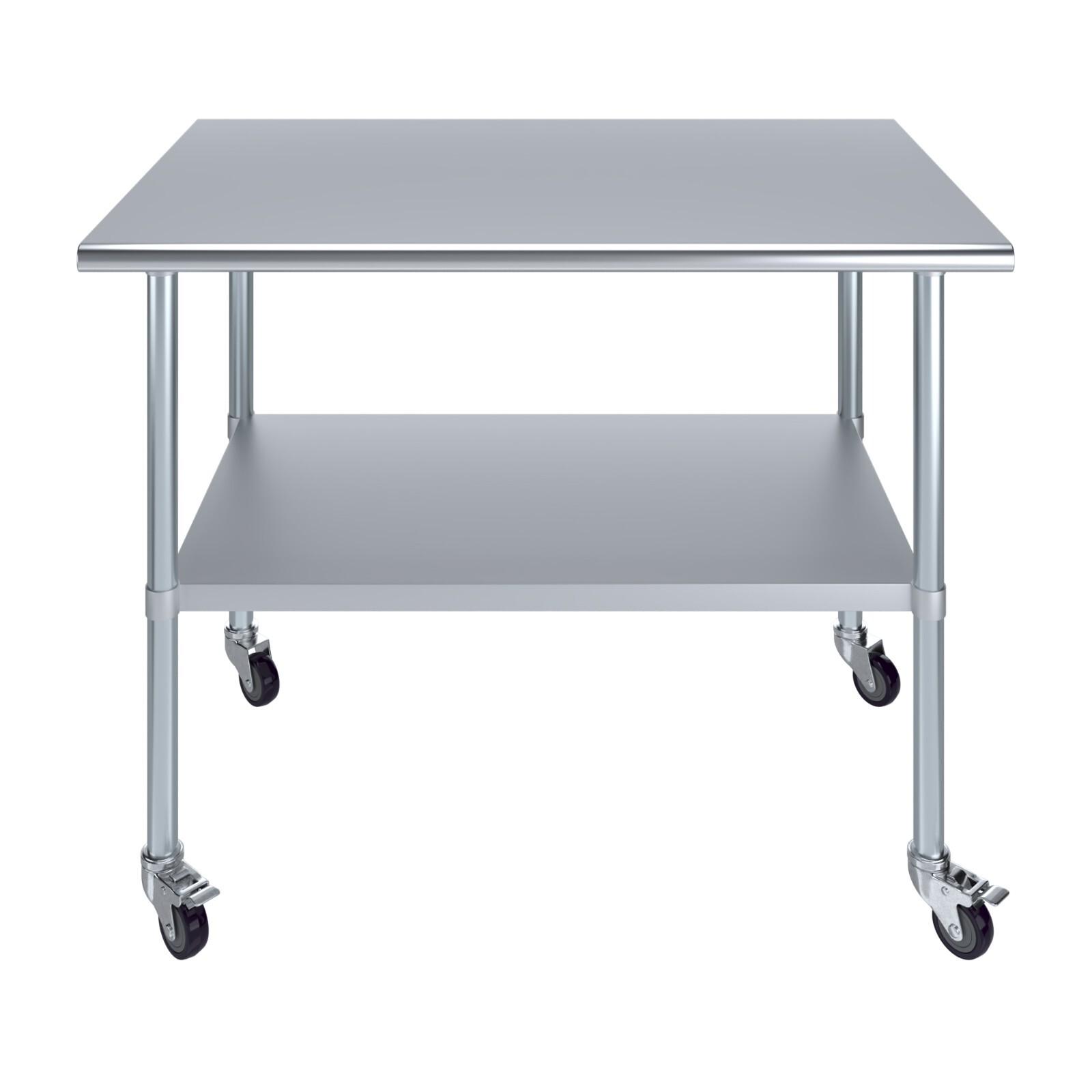 30″ X 48″ Stainless Steel Table With Wheels |NSF Prep Metal Work Table Wheels ||