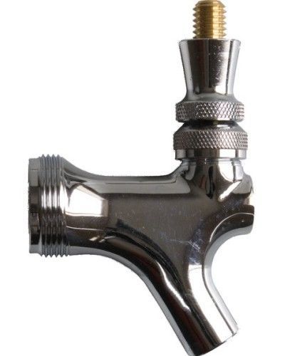 Polished Chrome Metal Beer Faucet brass stem – kegerator home tap -4833K