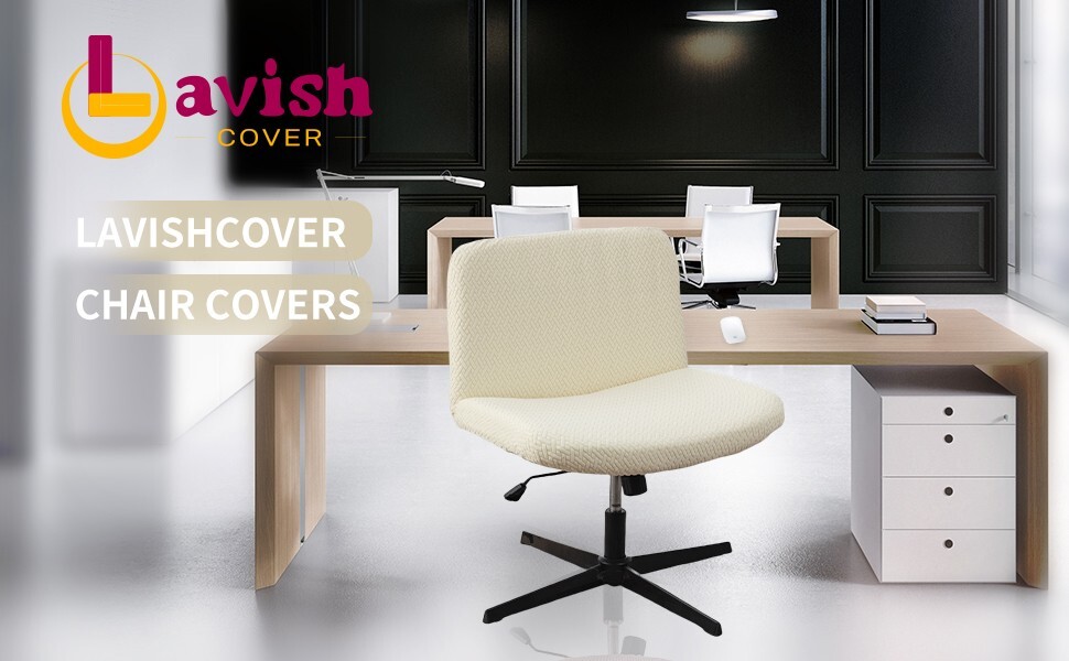 Chair Cover Criss Cross Elastic Armless Slipcover Armless Office Chair Covers