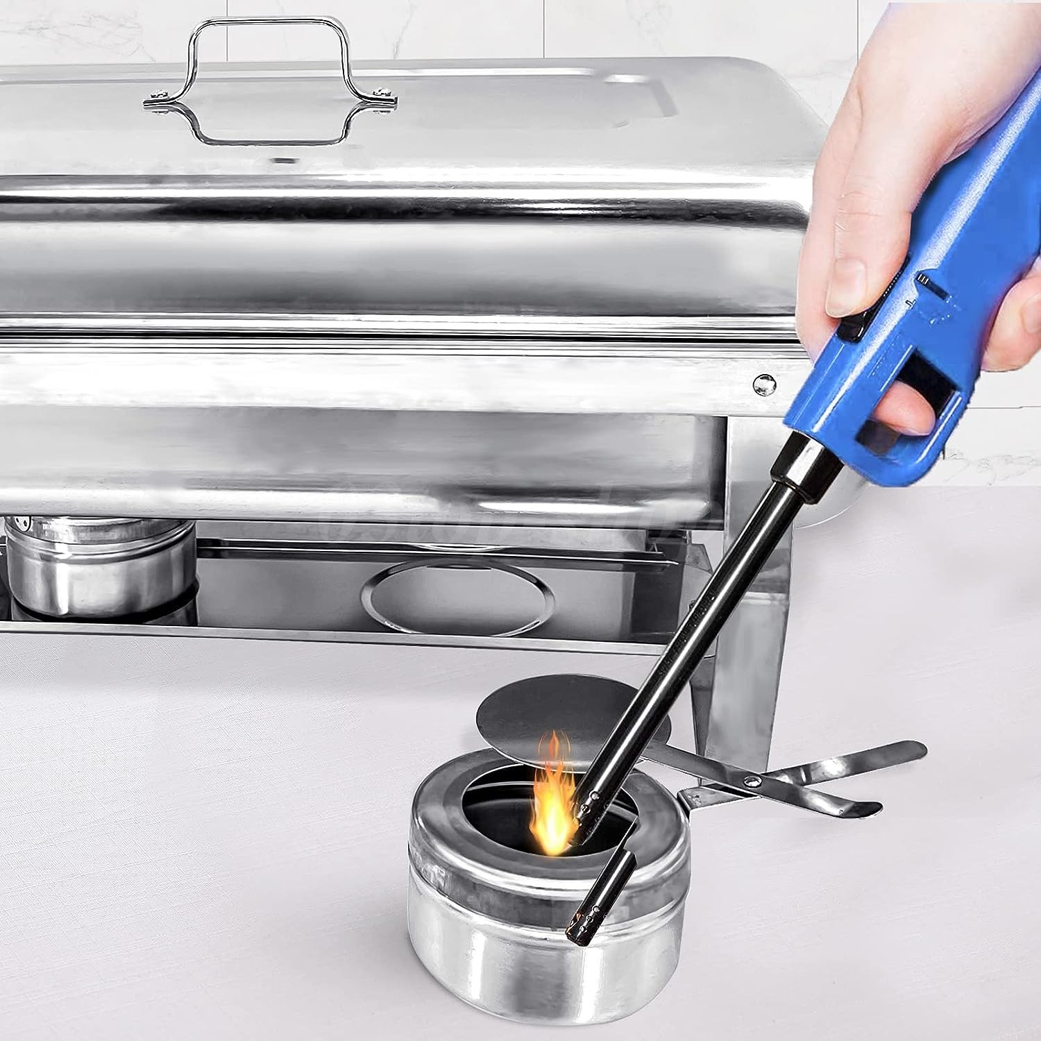 2 Pack 8QT Chafing Dish Stainless Steel Chafer Complete Set with 2 Warmer