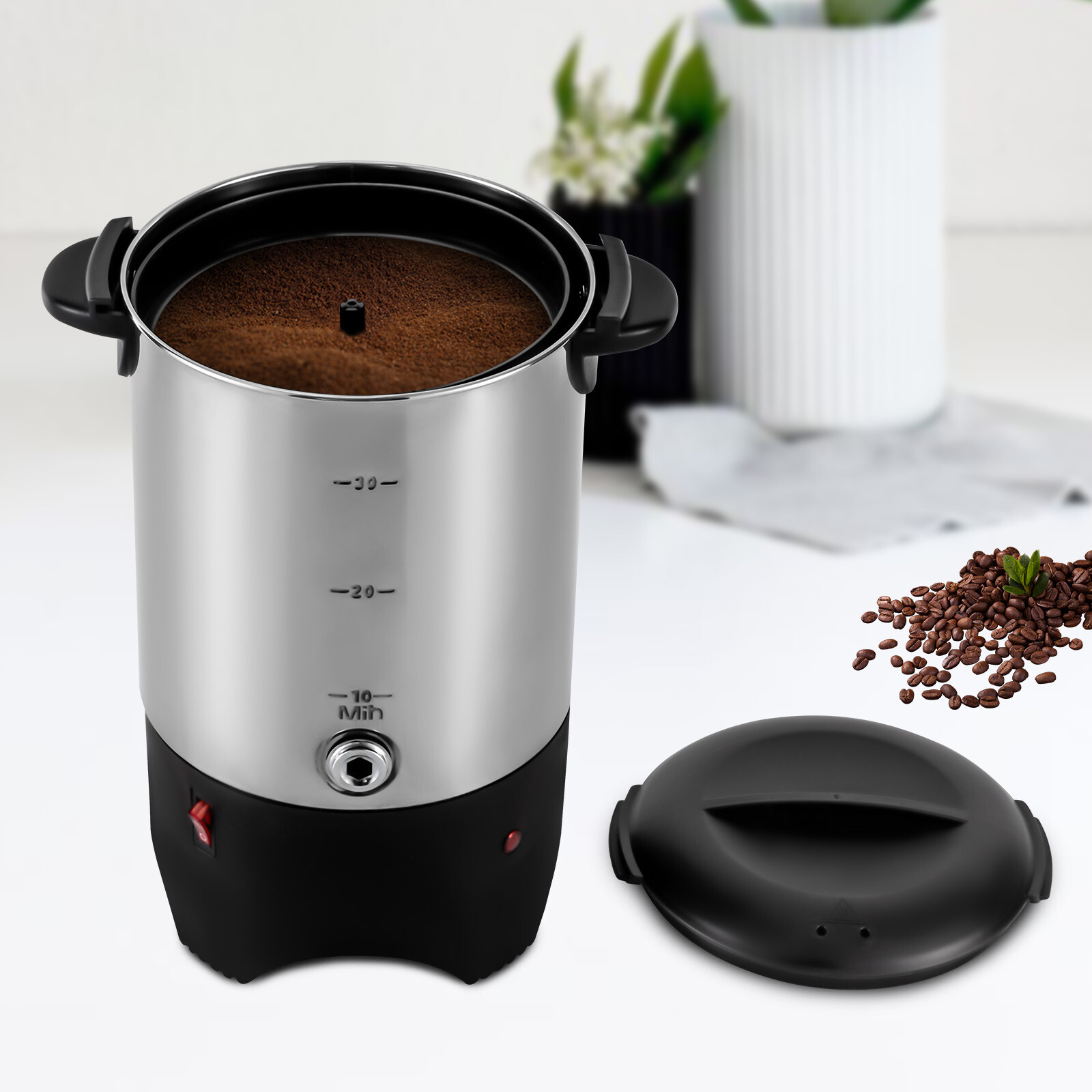 Modern Coffee Percolator 30 Cup Commercial Large Capacity Urn 5.2L/175Oz 1000w
