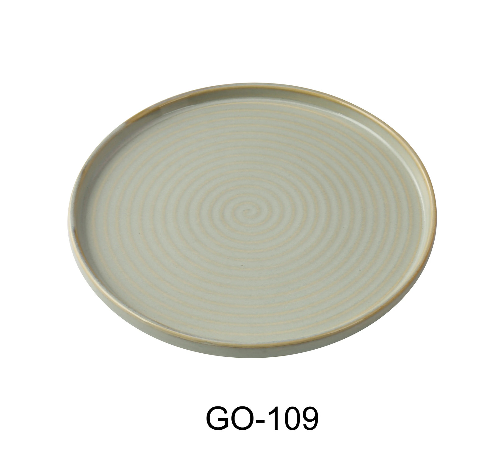 Yanco China GO-109 Golden Coast Earthy Tone Porcelain 9″ dia. Plate – 3 Doz