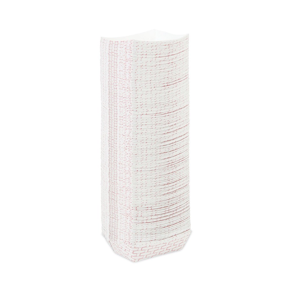 Boardwalk 30LAG050 0.5 lbs. Capacity Food Baskets – Red/White (1000/Carton) New