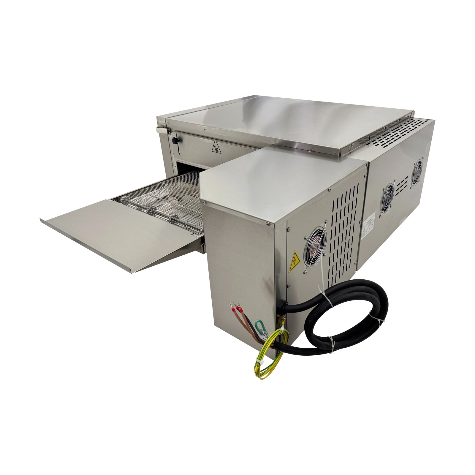 220V 3PH Commercial Conveyor Pizza Oven 9KW 18″ Baking Electric Hot Air Oven