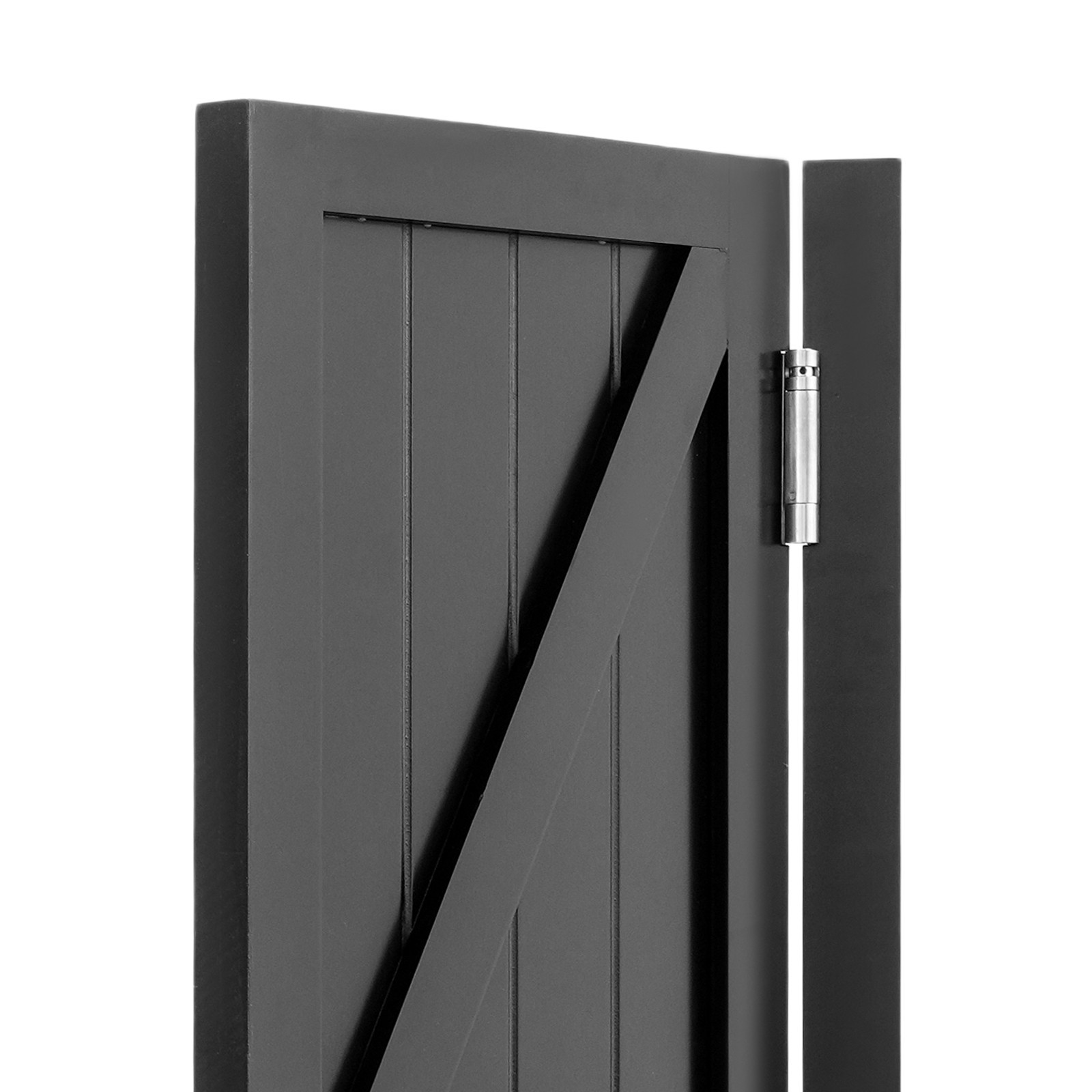 Wooden Partition Door 1*Pair Half-waist Partition Doors with Hinges for Entrance