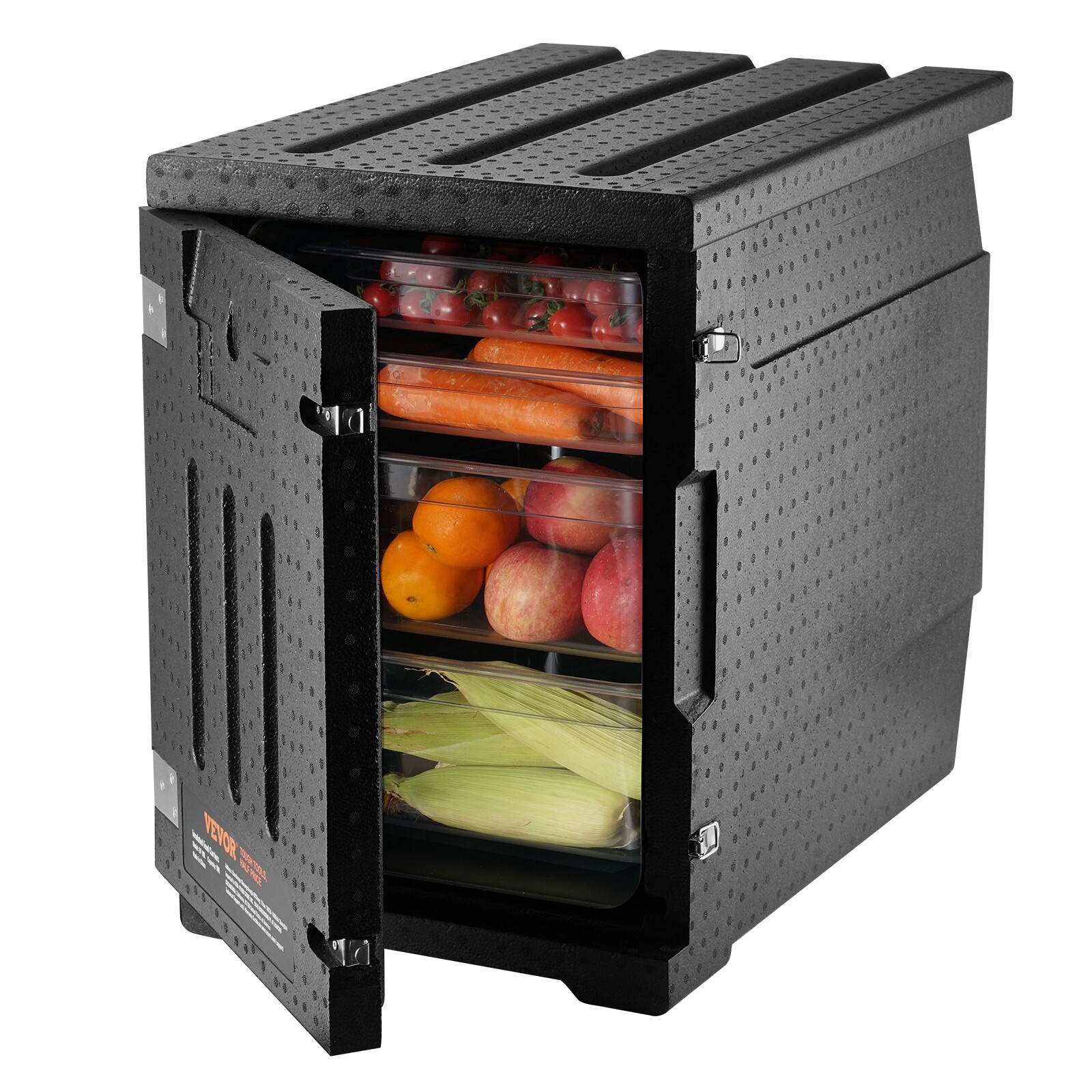 VEVOR 82Qt Food Pan Carrier EPP Insulated Portable Dishbox Stackable Food Warmer
