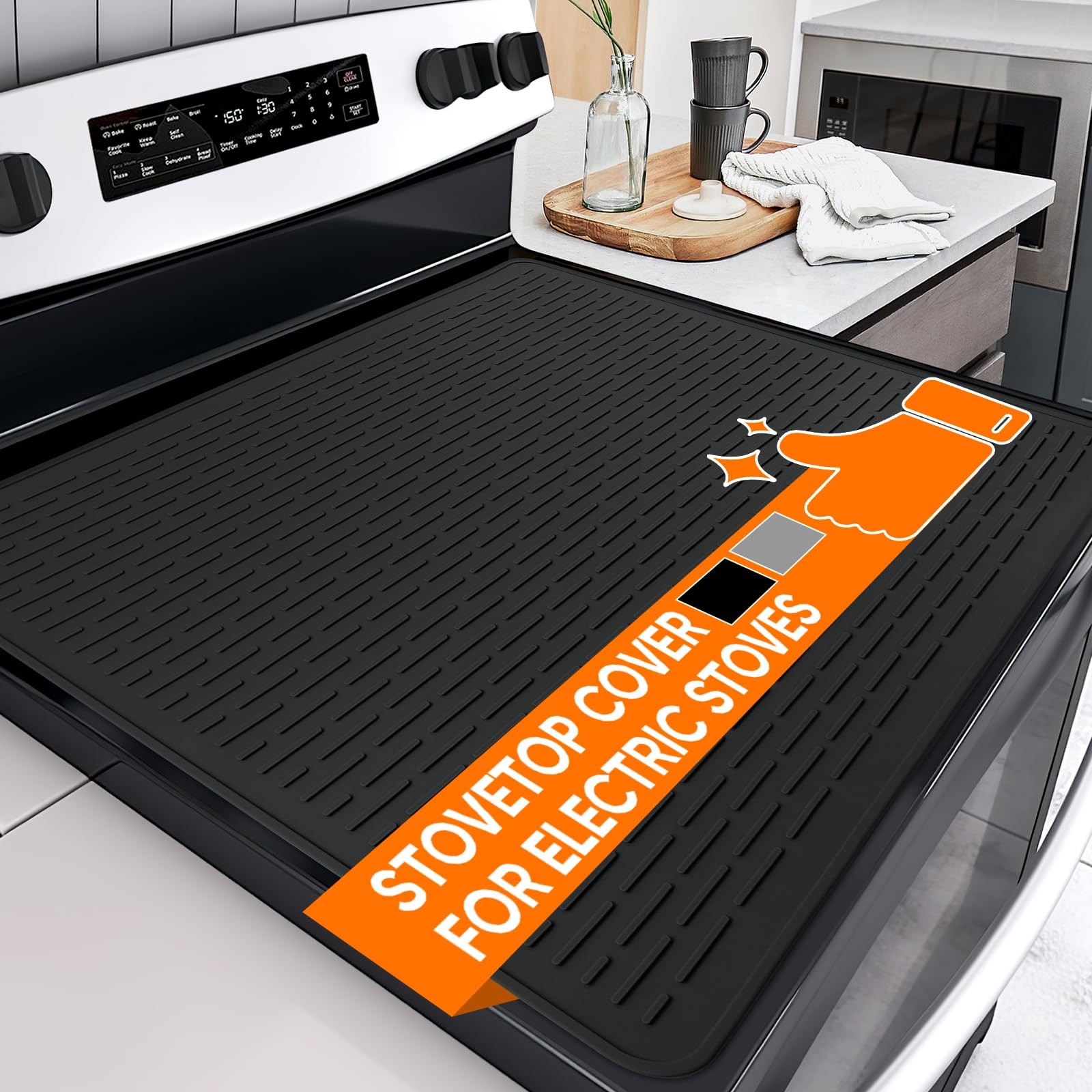 Stove Top Cover for Electric Stove, Stove Top Covers for Gas Burners, Glass Cook