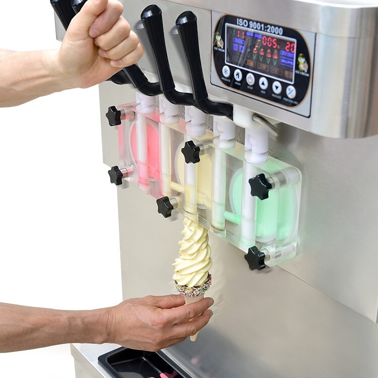 Kolice Commercial 5 flavors soft ice cream maker Soft serve ice cream machine
