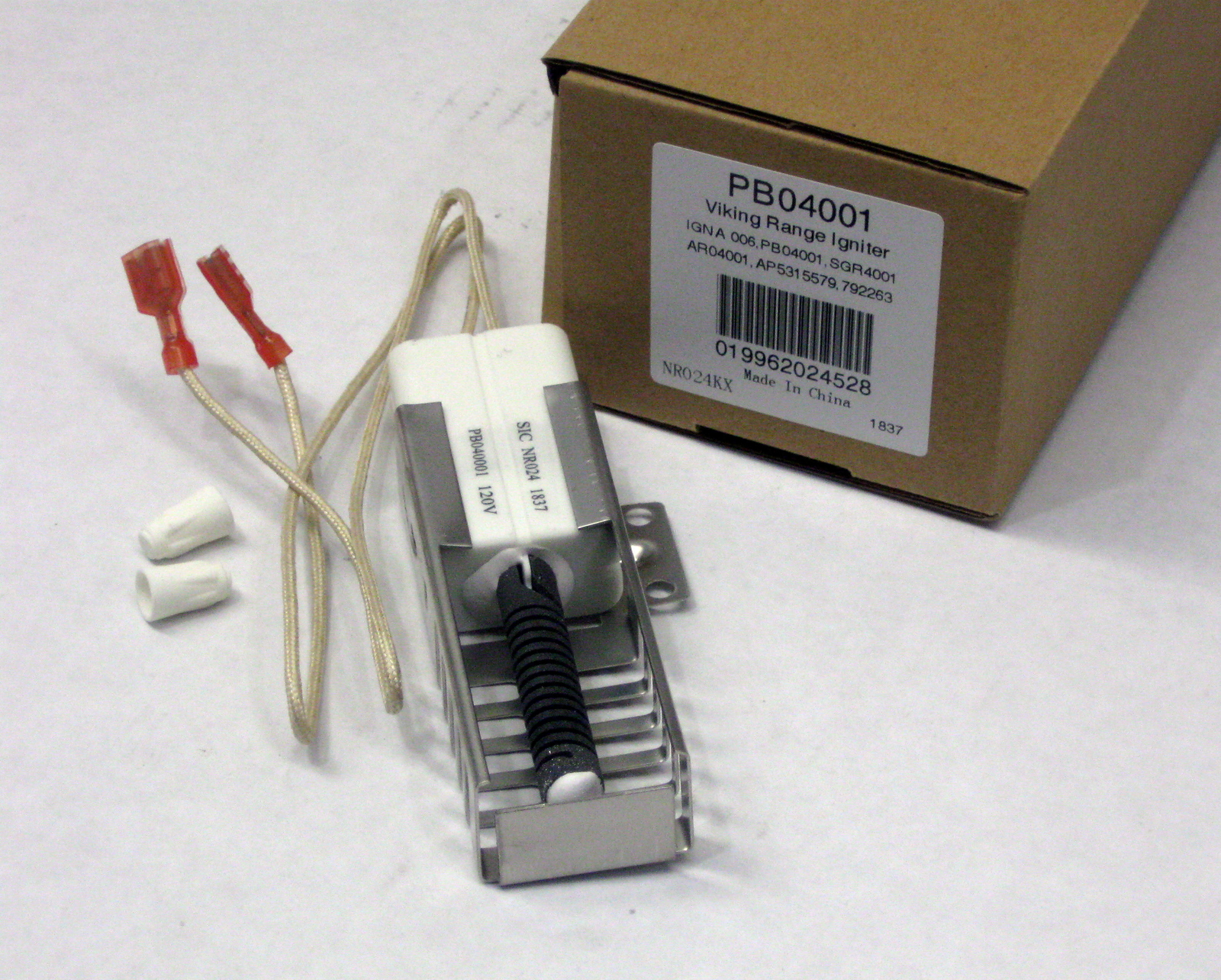 Gas Range Oven Ignitor for Viking Range replacement for PB040001