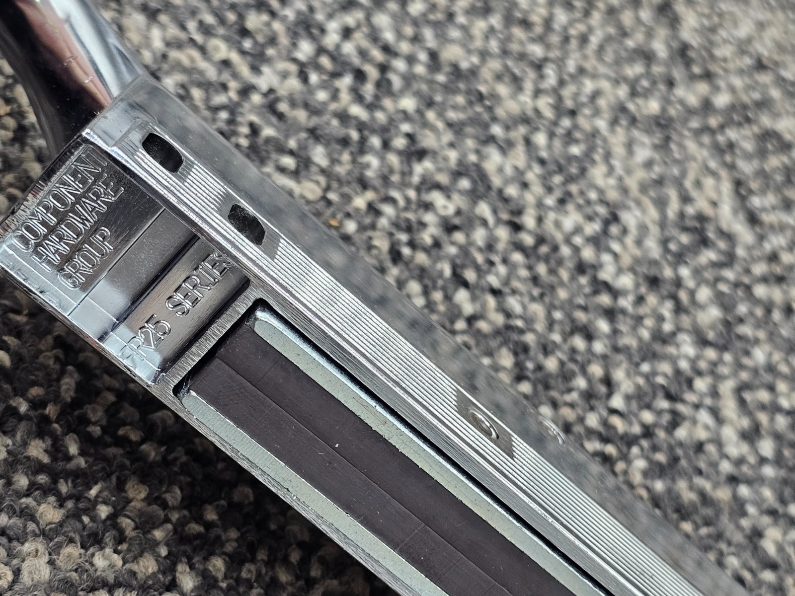 Component Hardware Group R25 Series Magnetic Latch Handle Steel Chrome