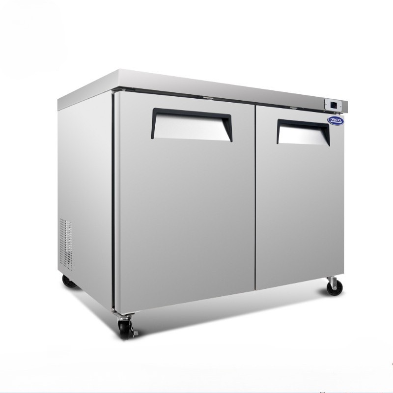 48″ Commercial Undercounter Refrigerators 14.1 Cu.Ft with Smooth Casters ETL