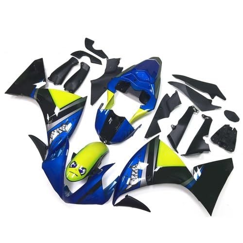 YZF-R1 Full Fairings Kit 2009-2011 ABS Plastic Shark Attack Blue Black Yellow