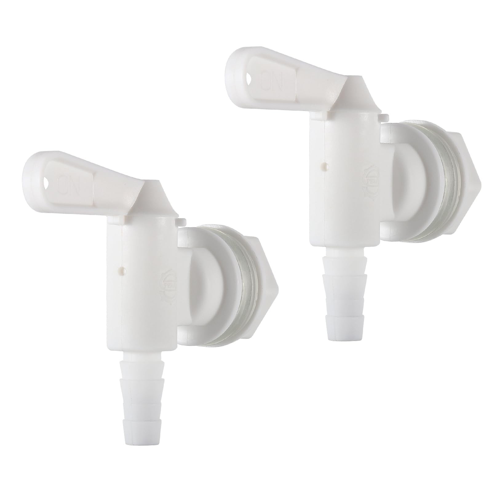 Plastic Bottling Bucket Spigot Portable Beer Faucet, 2 Pieces, White