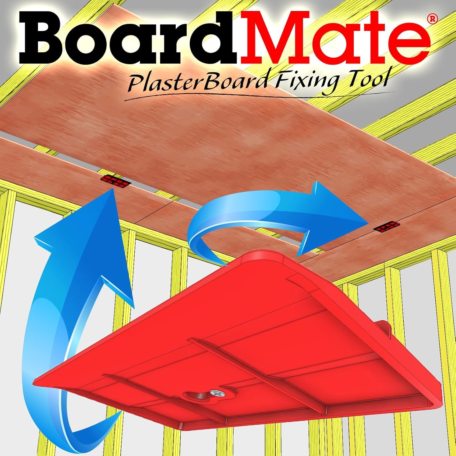 Drywall Fitting Tool Board Support for Installation 2 Pc