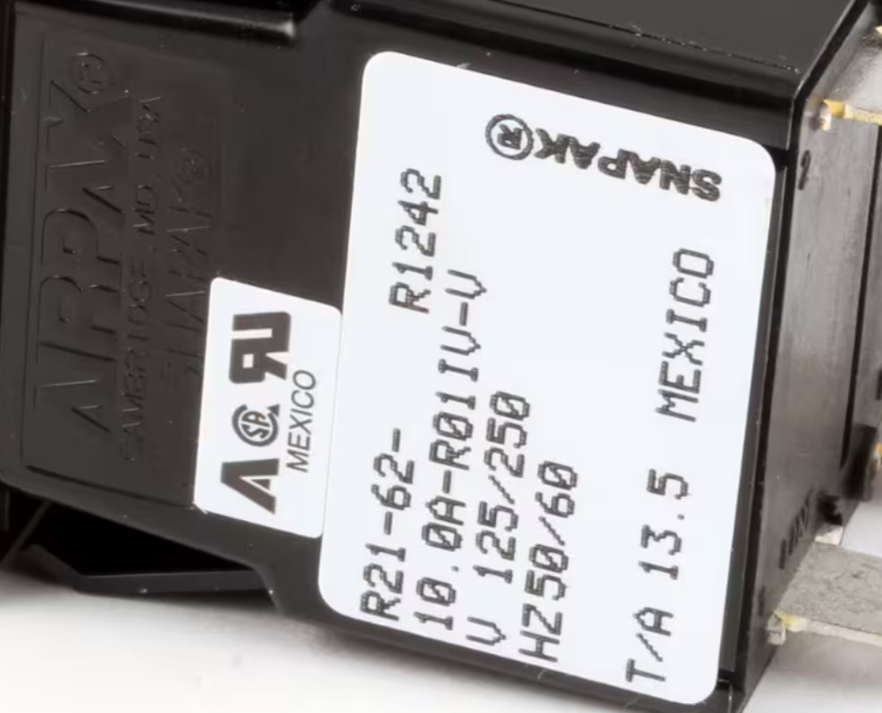 Blodgett R21-62-, 10.0A-R01IV-V, Circuit Breaker, 10A, 125/250V