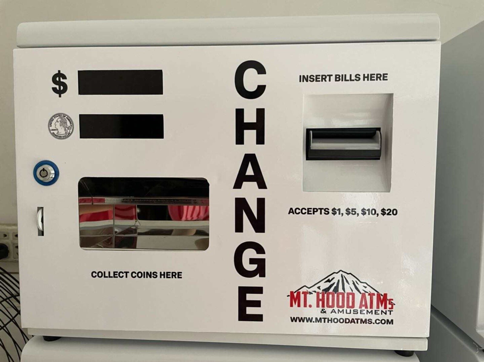 Change Machine, Dollar Bill To Coin – Accepts $1-$20 – 3,000+ Capacity – NIB