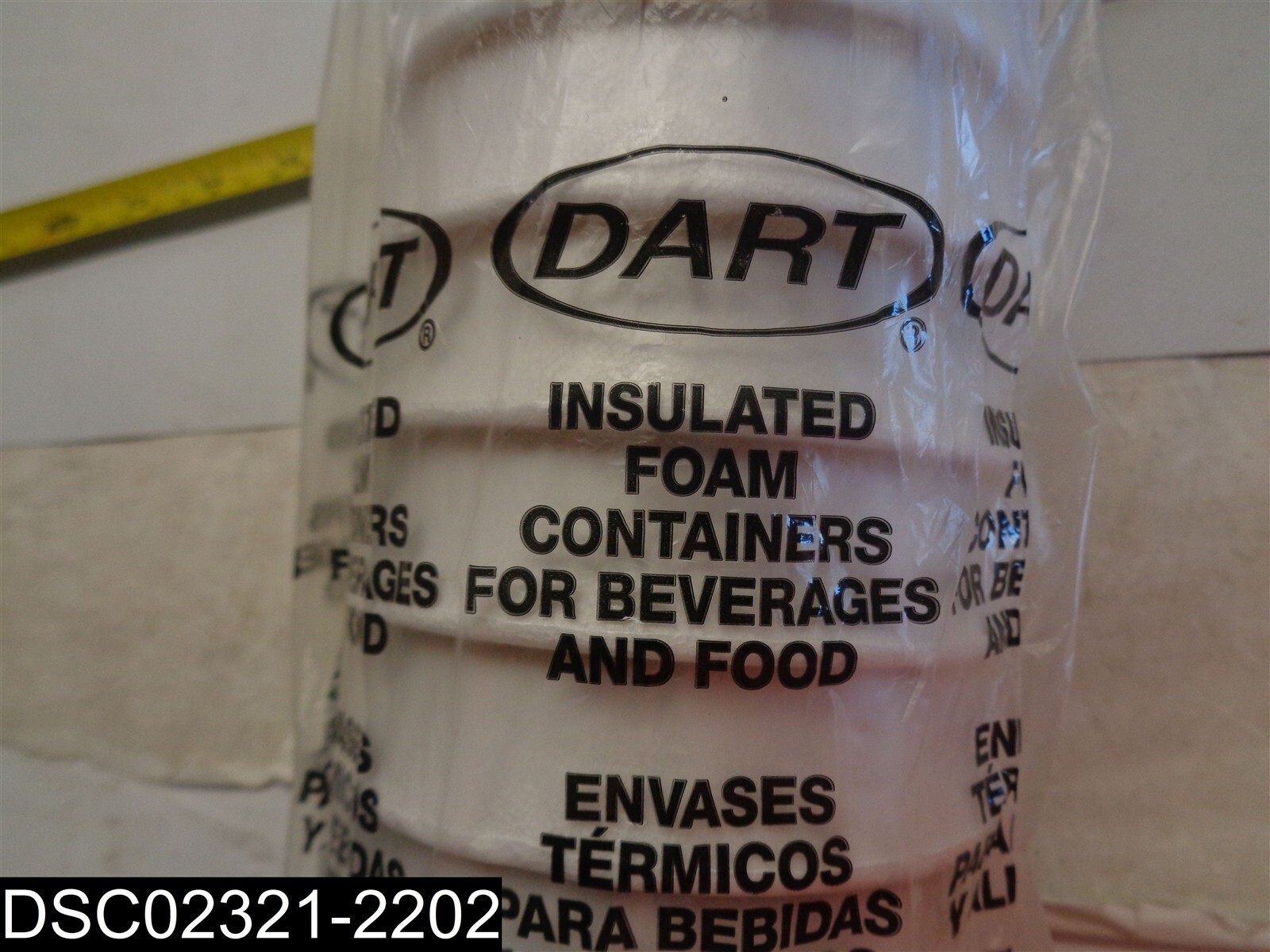 Some Damaged: QTY=100(4 pk x 25) DCC16X16G Dart 16oz Foam Coffee Drink Cups