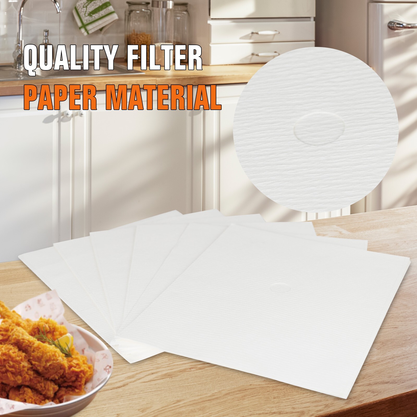 Hakka 10 Pack Fryer Filter Paper Envelope for Deep Fryer Oil Filter Machine