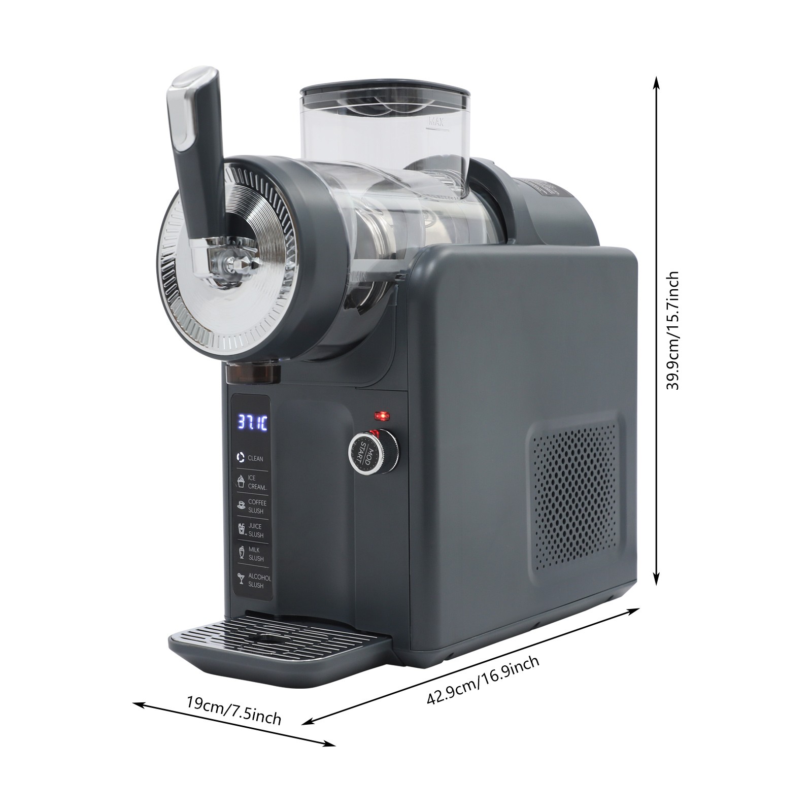 Frozen Drink Machine Set Shaved Ice Tool for Home with Self-Cleaning Function