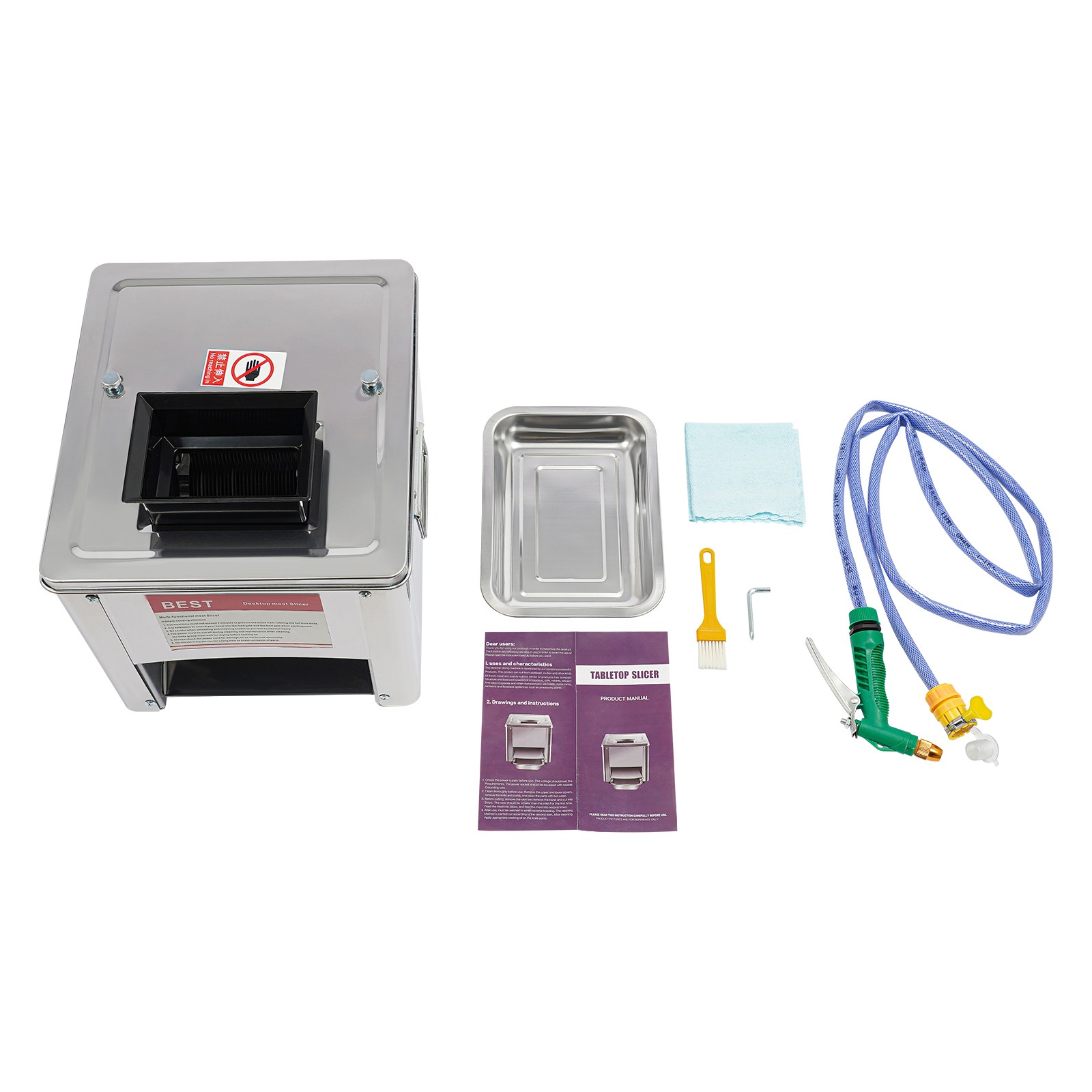 Commercial 850W Electric Meat Cutter Stainless Steel Slices Dice Cutting Machine