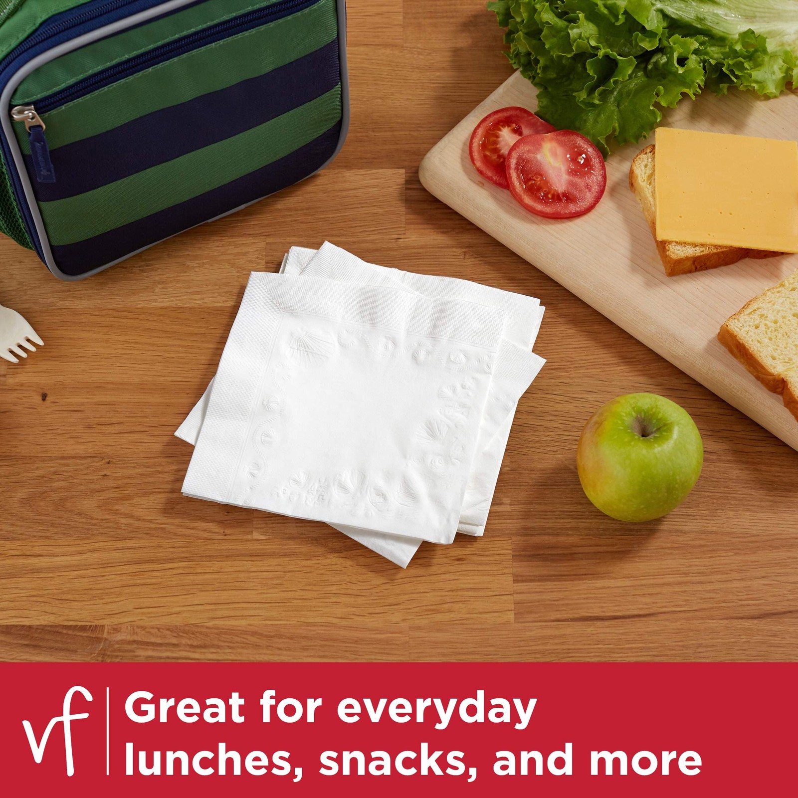 Vanity Fair Everyday Paper Napkins, 200 Count, 200 Count (Pack of 1), White