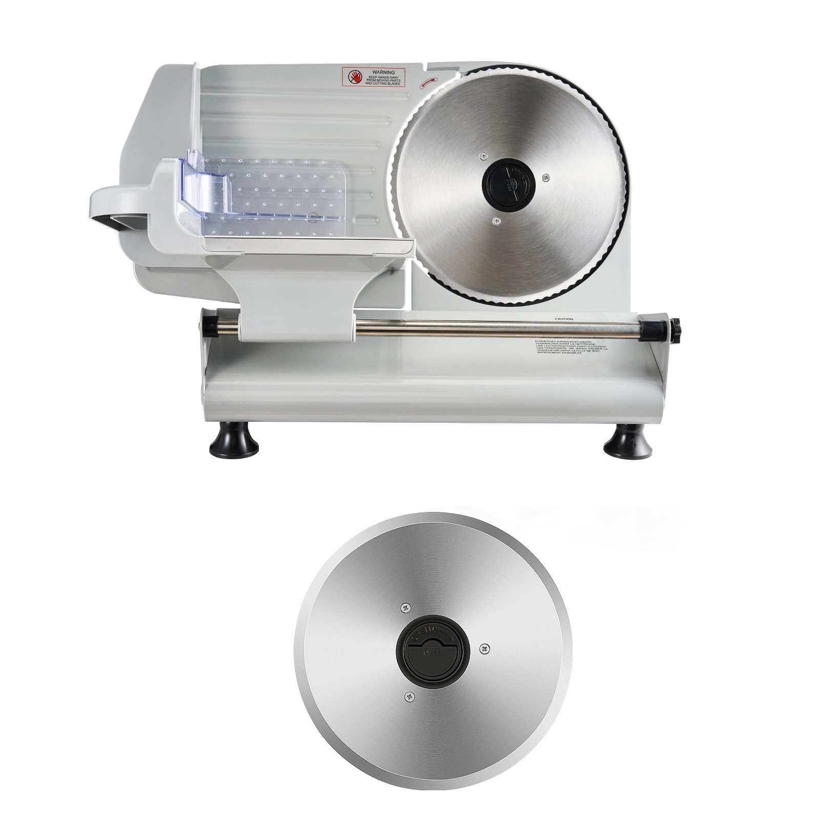 Uimoso 200W Electric Meat Slicer w/Dual 8.6″ Blades &Adjustable Thickness 0-0.6″