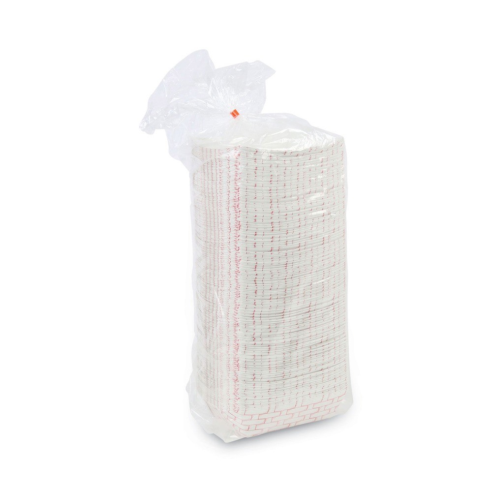 Boardwalk 30LAG250 2.5 lbs. Capacity Paper Food Baskets – Red/White (500/CT) New
