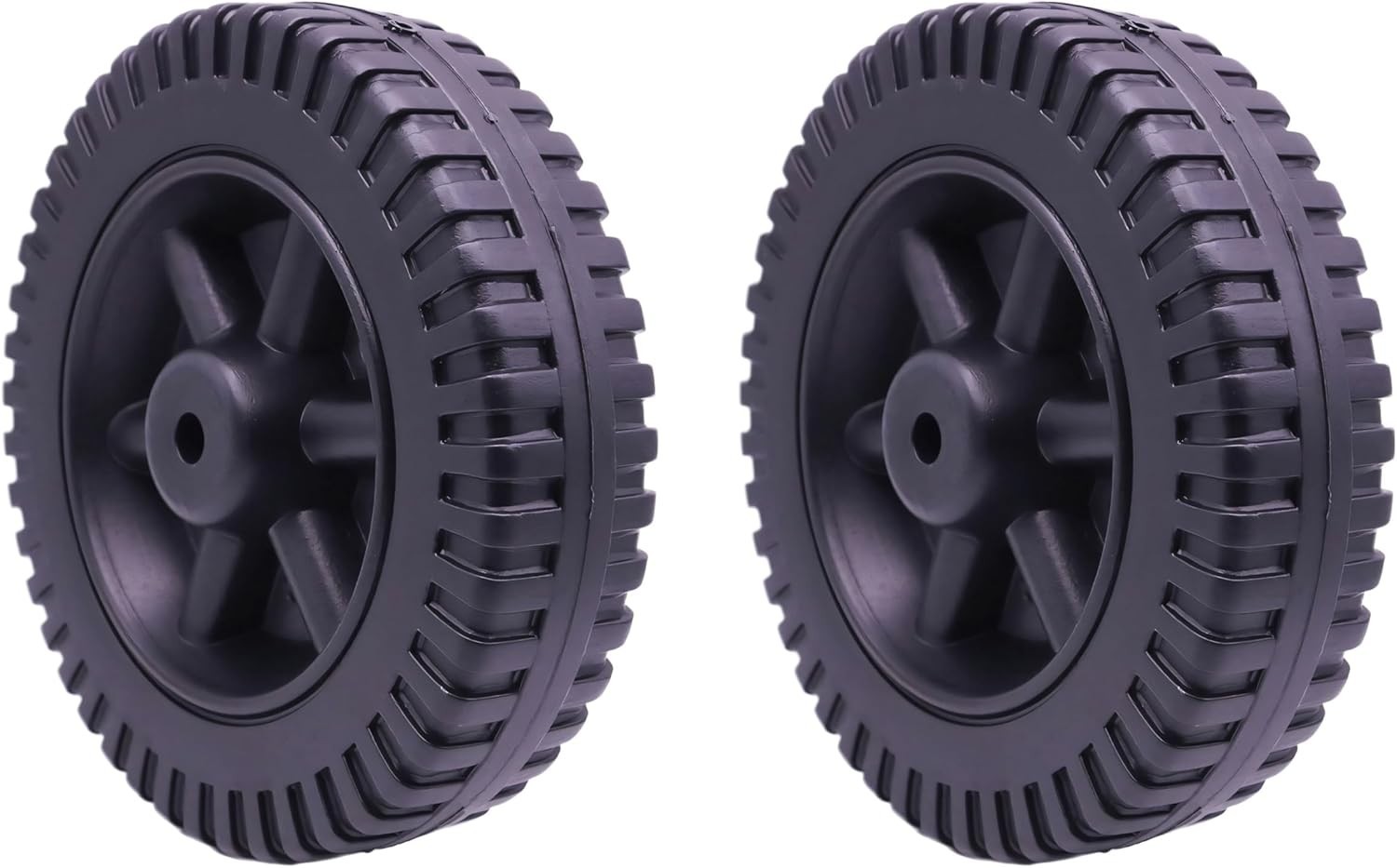 2Pack 6 Inch Grill Wheel BBQ Trolley Wheels Universal Wheels for Gas Grills