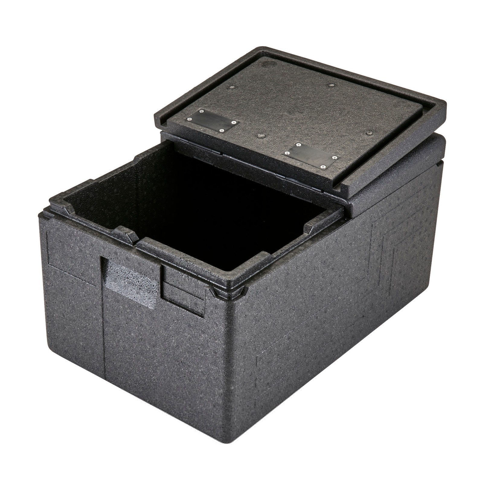 Cambro 48.6 qt Black Cam Go Box® Flip Lid Insulated Food Pan Carrier